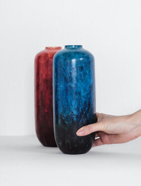 Ceramic Blue Vase