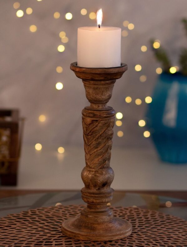 Wooden Candle Holder