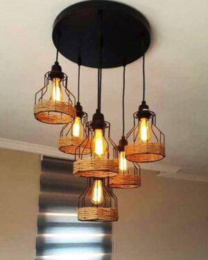 Rustic Iron Pendant Lamp