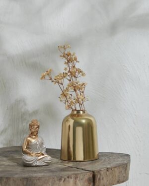 Sculpted Metal Vase