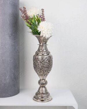 Silver Accent Vase